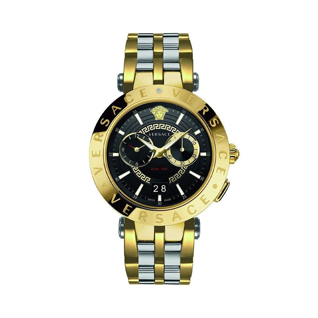 Versace V-Race GMT IP Gold - Watches & Crystals