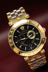 Versace V-Race GMT IP Gold - Watches & Crystals