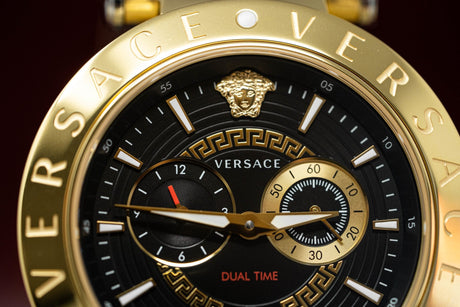 Versace V-Race GMT IP Gold - Watches & Crystals