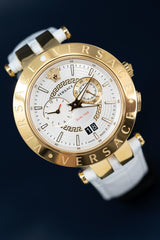 Versace V-Race GMT White - Watches & Crystals