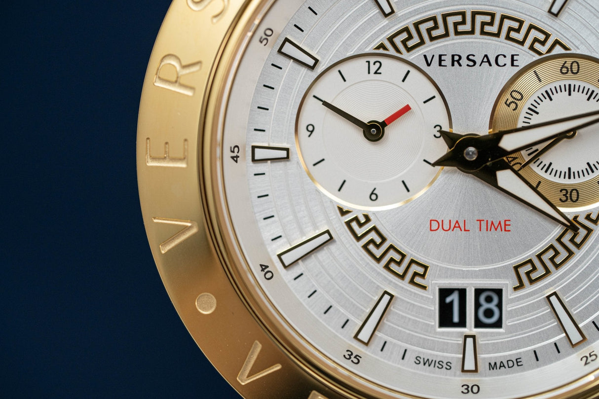 Versace V-Race GMT White - Watches & Crystals