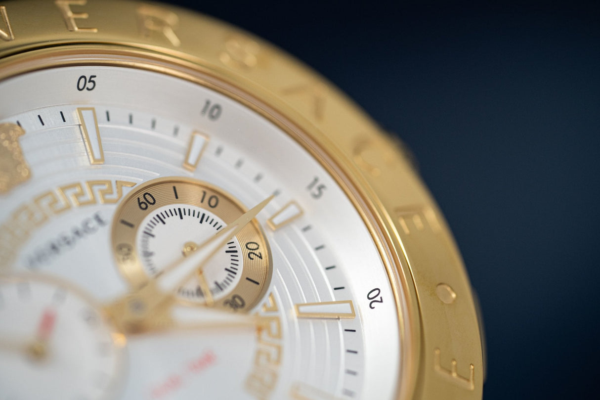 Versace V-Race GMT White - Watches & Crystals