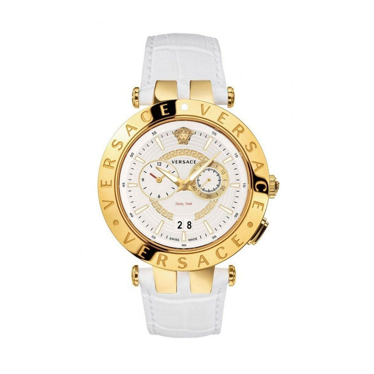 Versace V-Race GMT White - Watches & Crystals