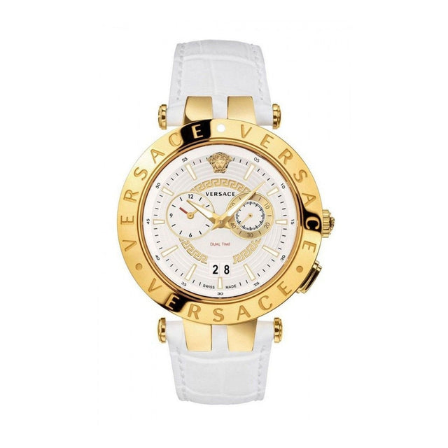 Versace V-Race GMT White - Watches & Crystals