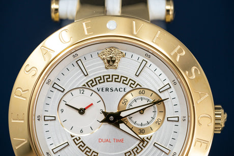 Versace V-Race GMT White - Watches & Crystals