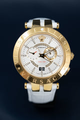 Versace V-Race GMT White - Watches & Crystals