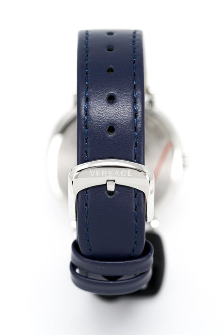 Versace Watch V-Circle 38mm Blue VE8101619 - Watches & Crystals
