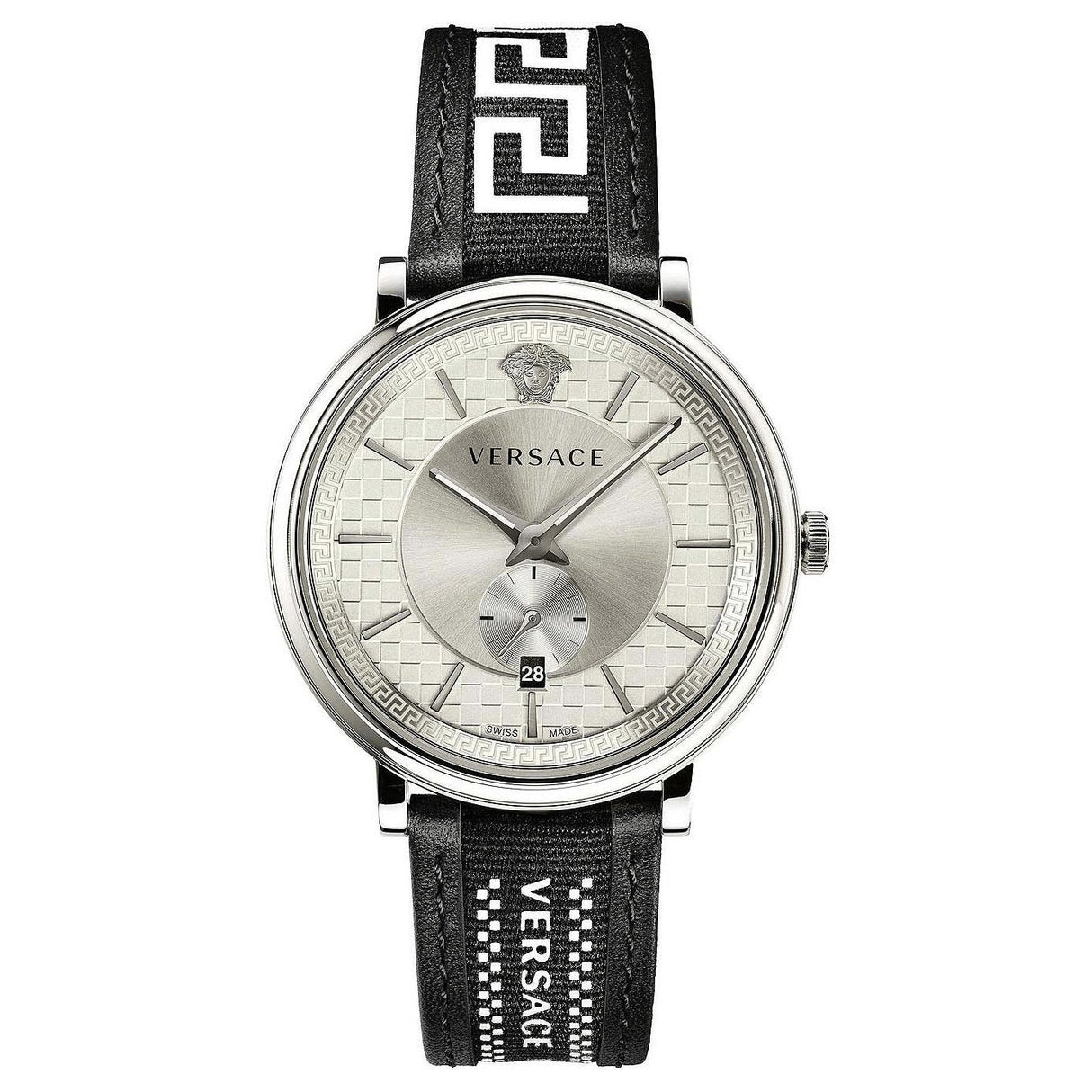 Versace Watch V-Circle 42mm Black VEBQ01219 - Watches & Crystals