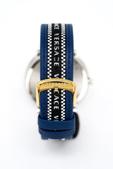 Versace Watch V-Circle 42mm Blue VEBQ01419 - Watches & Crystals