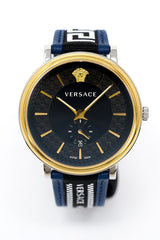 Versace Watch V-Circle 42mm Blue VEBQ01419 - Watches & Crystals
