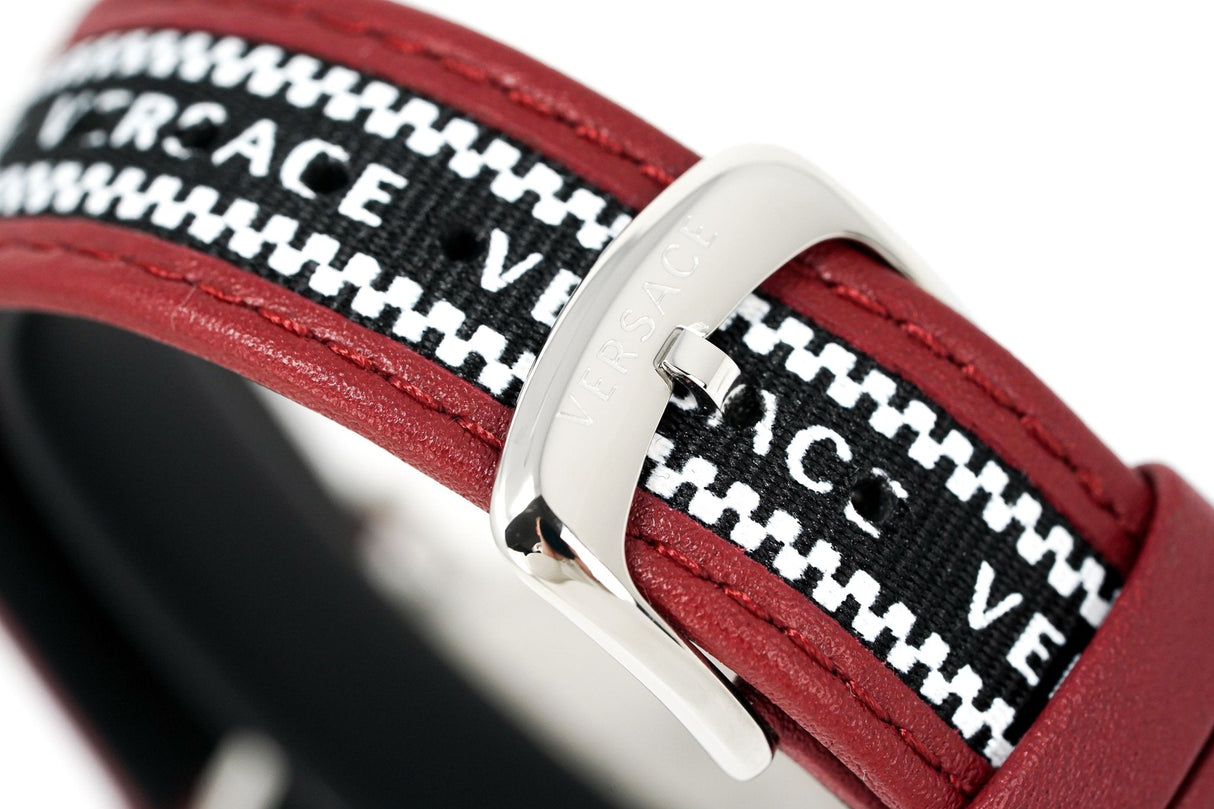 Versace Watch V-Circle 42mm Red VE5A01421 - Watches & Crystals