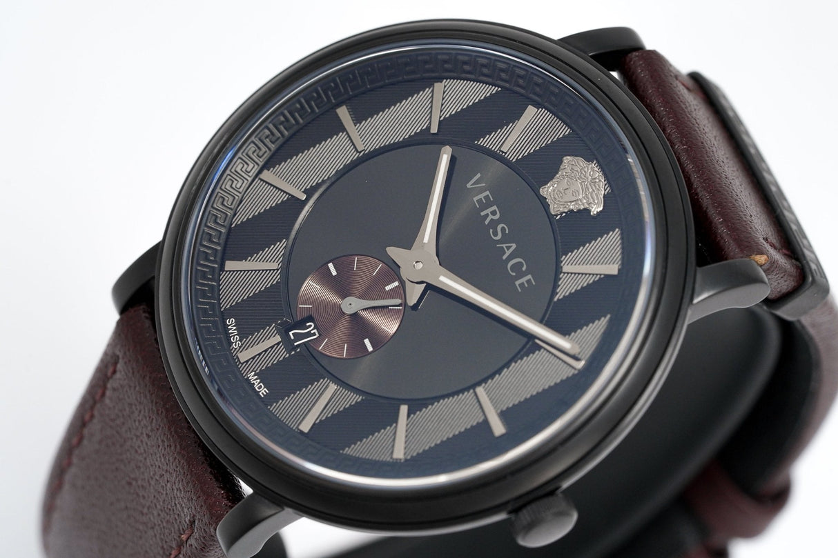 Versace Watch V-Circle Manifesto 38mm Brown VEBQ00419 - Watches & Crystals