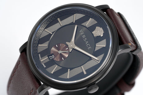 Versace Watch V-Circle Manifesto 38mm Brown VEBQ00419 - Watches & Crystals