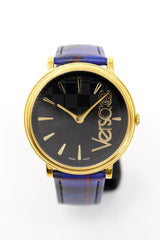 Versace Watch V-Circle The Clans E Blue Gold VE8100218 - Watches & Crystals