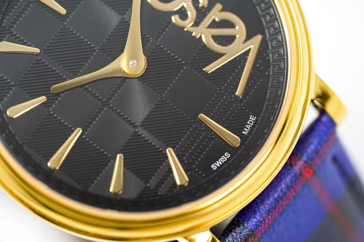 Versace Watch V-Circle The Clans E Blue Gold VE8100218 - Watches & Crystals