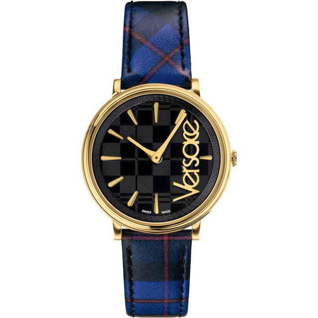 Versace Watch V-Circle The Clans E Blue Gold VE8100218 - Watches & Crystals