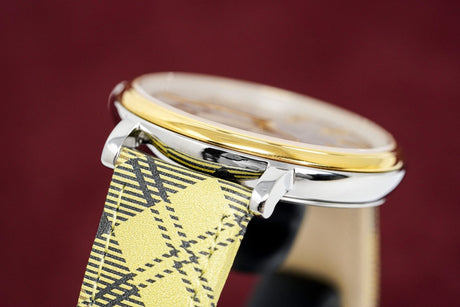 Versace Watch V-Circle The Clans E Yellow Two-Tone VE8100118 - Watches & Crystals